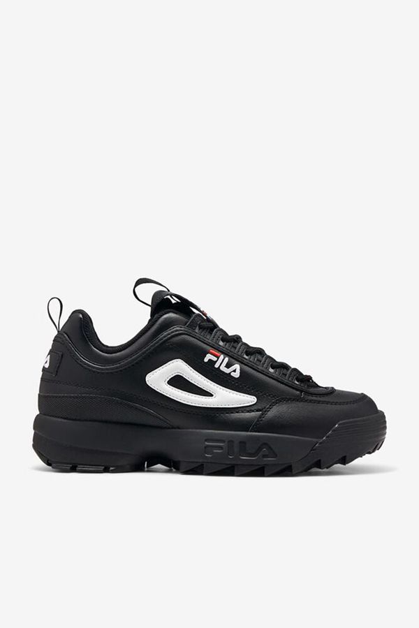 Fila Disruptor 2 Premium Men's Sneakers - Black/White/Red,NZ 87-89307